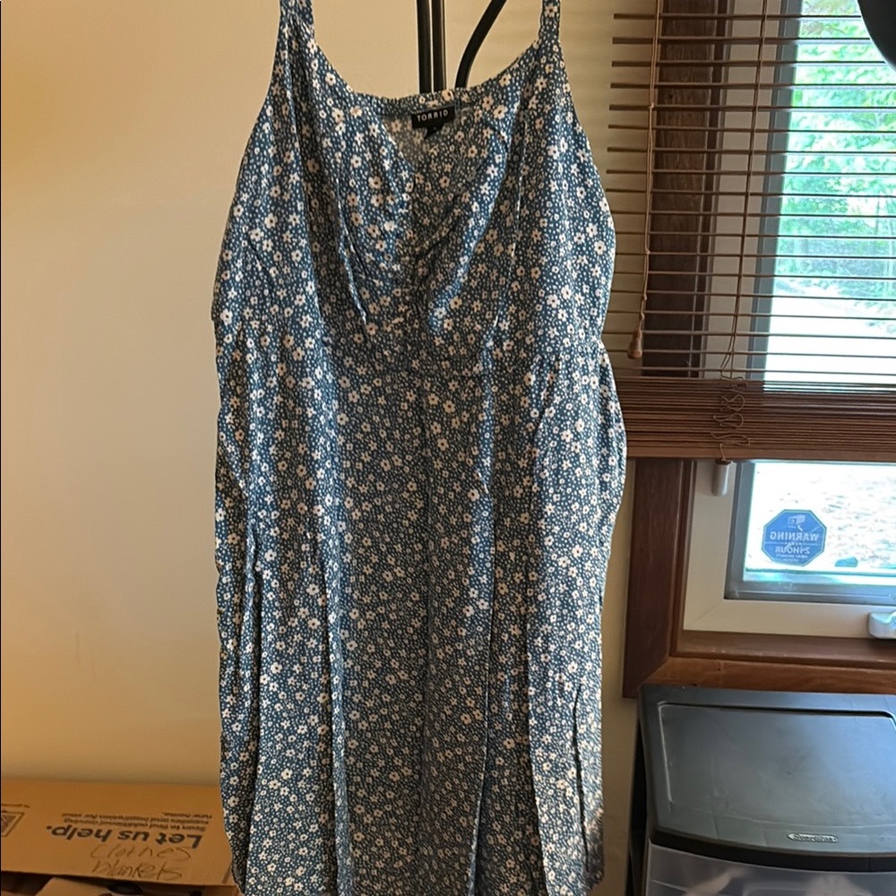 Torrid Blue Floral Dress